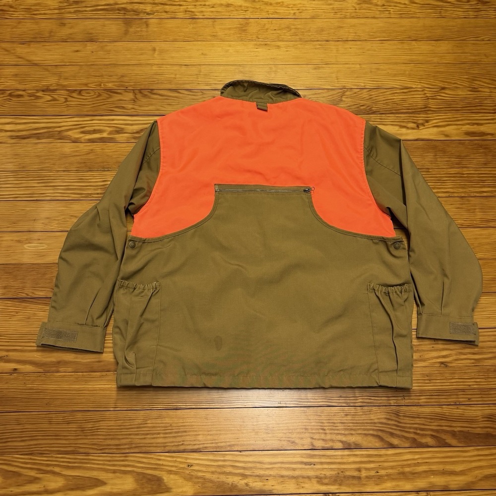 Master Sportsman Hunting Jacket Brown Blaze Orange Men's Large Small Game Pouch - Picture 9 of 11